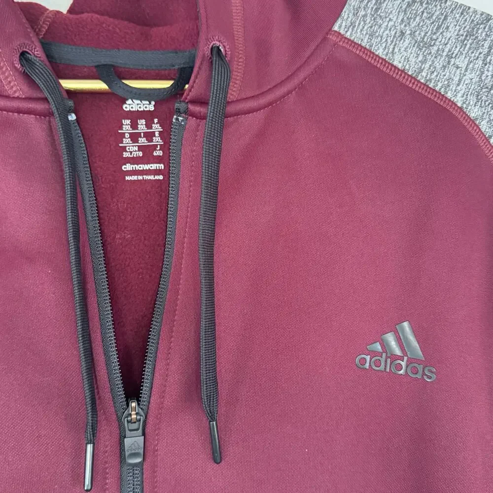 2XL Adidas track jacket with hoodie - Picture 4 of 6